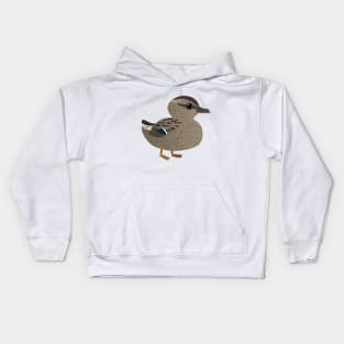 Cute female mallard Kids Hoodie